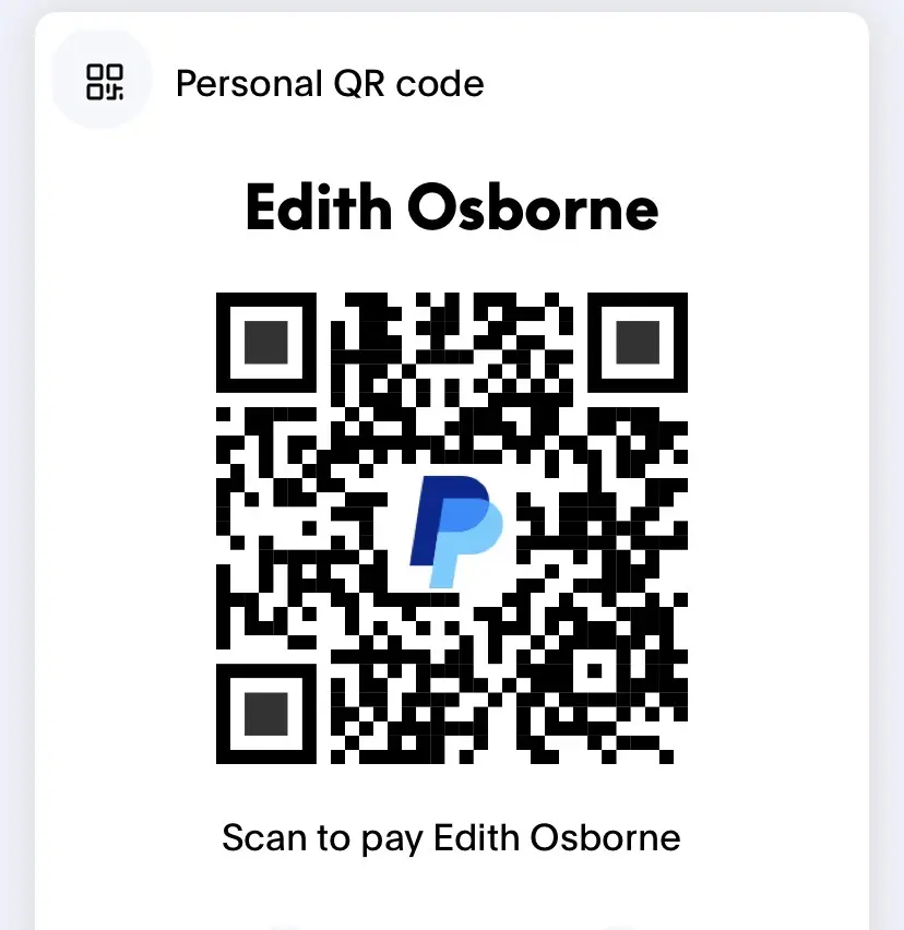 PayPal QR — Edith Osborne